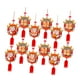 thumbnail image 5 of 12 piezas de adornos colgantes de año Nuevo chino, colgantes de año Nuevo chino, decoraciones del Festival de Primavera para inauguración de la casa, Estilo B, 5 of 8