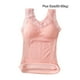 thumbnail image 2 of Qarigey Chinlon Mujer Chaleco Térmico Mantener el Calor Flexible Correa de Hombro Lavable Reutilizable Invierno Otoño Lencería Ropa Interior Ropa interior Rosado Talla grande, 2 of 6