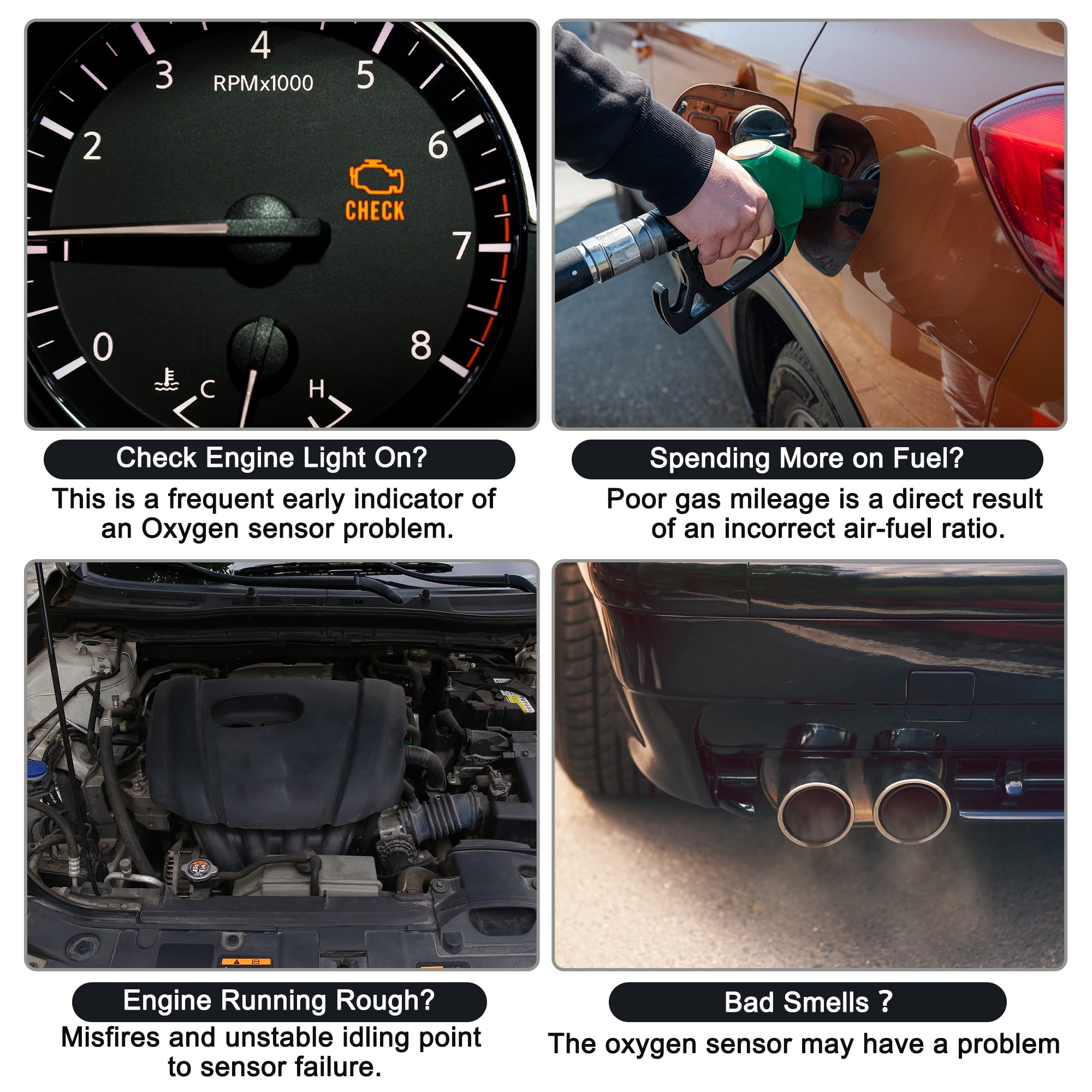 Unique Bargains Upstream Oxygen Sensor Replacement for Subaru Forester 2014-2018 for Subaru Impreza 2015-2016 Front O2 Sensor No.22641AA650 1 Pc