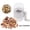 White, variant on Portable Manual Hand Nut Chopper for All Nuts Walnut Pecans, Hand Crank Nut Grinder (White)