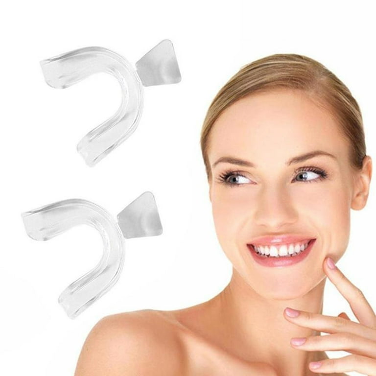 GetUSCart- 4PCS Transparent Silicone Thermoform Moldable Dental Mouth  Guard, Whitening Teeth Trays Whitener Mouth Guard Care Oral Hygiene  Bleaching Tooth Tool