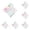 Pink*5, variant on Nebula Gel Pens, 4Pcs Retractable Fine Point Pens, 0.5mm Aesthetic Gradient Color Barrel Gel Pens, Gradient Color Barrel Pen, Office Stationery Supplies Set for Journaling Note Taking Sketching