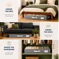 thumbnail image 5 of Homelux Theory Underbed Storage Bag, 2pc Medium LightGray Closet Organizers, 5 of 10