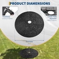 thumbnail image 2 of Reusable Rubber Tree Mulch Rings - 36 Inch Round Weed Barrier Mat for Landscaping - Root Protection, 2 of 7
