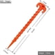 thumbnail image 2 of Toldo de playa con anclaje para carpa, resistente, con forma de tornillo, 25 cm (10"), color naranja, 2 of 5