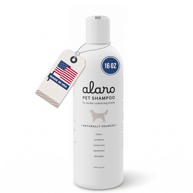 Shampoo para perros Alaro Double Coat 474 ml con aloe y avena