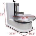 thumbnail image 2 of 4-16" Electric Cake Cream Spreading Coating Smearing Machine for Cake Decorating White, 2 of 16