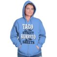 thumbnail image 3 of Raunchy Funny Tacos Tuesdays Burritos Zip Up Hoodie Men's Women's Brisco Brands L, 3 of 6