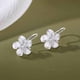 thumbnail image 5 of Pendientes de flor 925 plata plumeria para mujer y niña, pendientes de zirconia cúbica con forma de flor, joyas para regalo de cumpleaños y Navidad, 5 of 7