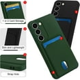 thumbnail image 4 of case for Samsung Galaxy S23 Case with Card Holder, Samsung S23 Wallet Case for Women Men Cover with Card Slot, Slim Thin Protective Phone Case for Samsung Galaxy S23 5G (Green), 4 of 7