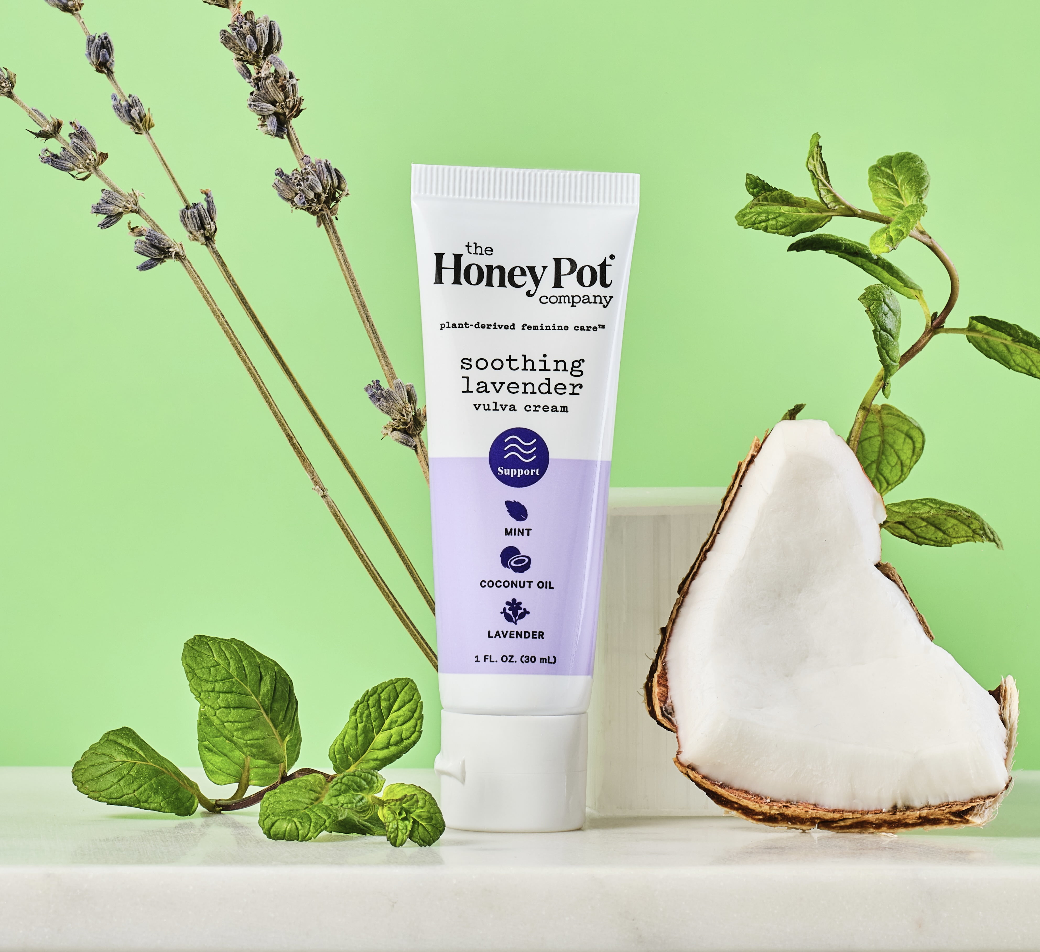 The Honey Pot Company, Soothing Lavender Vulva Cream, 1 fl. oz.