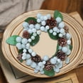 thumbnail image 6 of Steadline Christmas Candle Wreath Centerpiece With Pinecone Berry Accents For Holiday Table Decor And Festive Atmosphere Creation With Elegant Design, 6 of 6