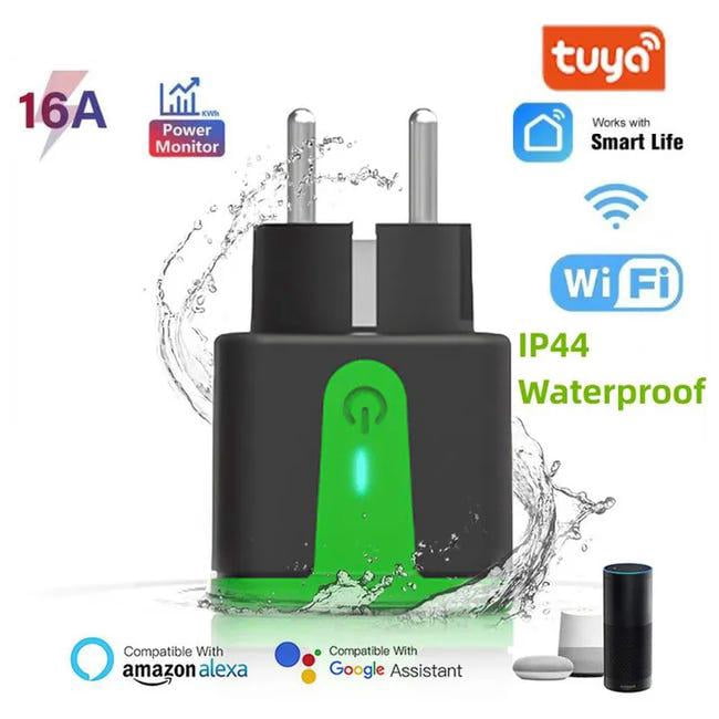 Enchufe inteligente WiFi impermeable para exteriores, 16A, con Control ...