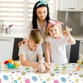 thumbnail image 6 of Moocorvic Easter Tablecloths 54x108 Disposable Rectangle Plastic Table Cloth for Spring Easter Day Table Decorations and Party Supplies, 6 of 6