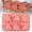 Pink, variant on Bundt Cake Pan,Pieces Of 6 Hole Christmas Cake Kitchen Baking Christmas Tree Christmas Hat Silicone Cake