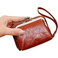 thumbnail image 1 of Women's Mini Classic Wallet with Kiss Lock & Zipper Closure, Golden-Tone Hardware, Multi-Compartment Coin Purse & Card Holder,Multicolor, 1 of 2