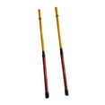 thumbnail image 4 of Baquetas de 40 cm de largo, empuñaduras suaves, silenciosas, crean un sonido ligero, escobillas de batería, baquetas para niños y adultos, rendimiento Rojo Amarillo, 4 of 8