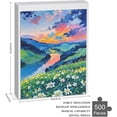thumbnail image 3 of Jigsaw Puzzles for Adults 500 Piece - Mountains Park Stream Oil Painting Landscape Puzzle - Nature Puzzle - 500 Piece Puzzles for Adults and Families - Puzzle Crush, 3 of 8