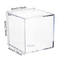 thumbnail image 7 of Sylvtty Clear Acrylic Boxes Small Square Cube Containers with Lid Plastic Storage Organizer for Candy Pill Tiny Jewelry, 7 of 7