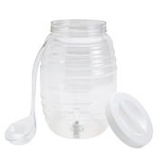 10.5 Liter Jaron Vitrolero Plastic Beverage Drink Dispenser Set Agua Frescas Lemonade with Ladle