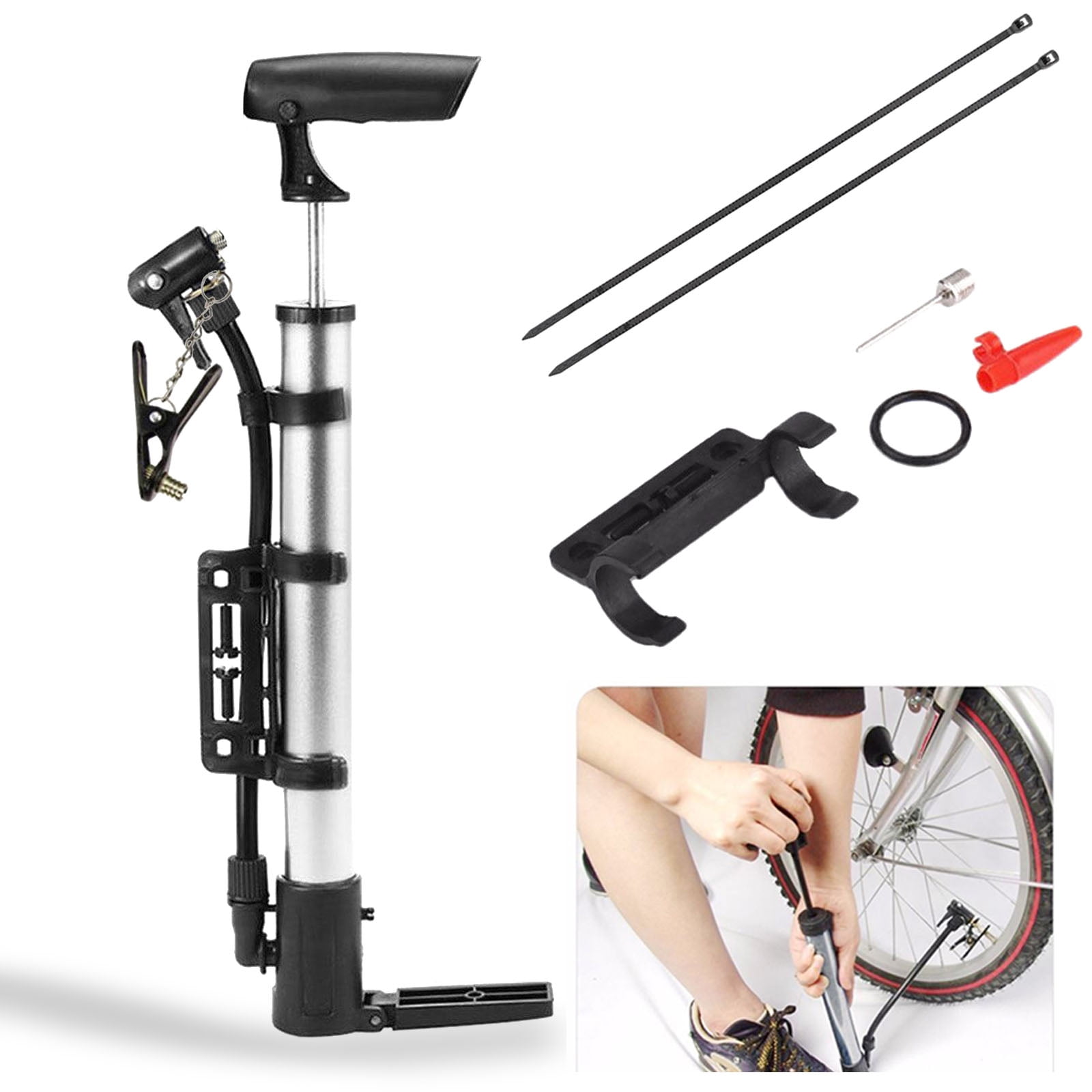 walmart bicycle tire air pump