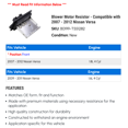 thumbnail image 2 of Blower Motor Resistor - Compatible with 2007 - 2012 Nissan Versa 2008 2009 2010 2011, 2 of 2