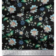 thumbnail image 2 of Soimoi polyester Crepe Fabric Leaves & Floral Artistic Print Fabric by the Yard 42 Inch Wide, 2 of 5