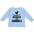 thumbnail image 3 of Inktastic Easily Distracted by Squirrels Boys or Girls Long Sleeve Toddler T-Shirt, 3 of 5