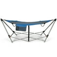 thumbnail image 2 of Spaco Portable Folding Hammock with Hammock Stand-Blue,Portable Hammock for Camping, Picnic, Backyard, Blue, 2 of 8