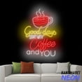 thumbnail image 2 of Handmadetneonsign Good Days Start With Coffee And You Neon Sign, Coffee Led Sign, Coffee Store Light 93224, 2 of 5
