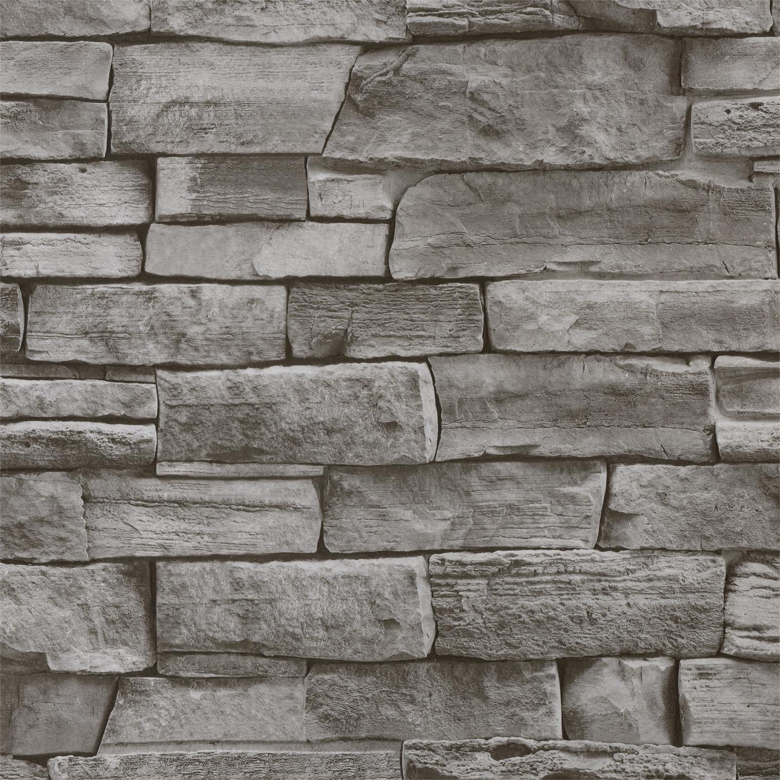 UMIGGEE 17.7" x 1003.9" Stone Brick Wallpaper 3D Grey Brick Wallpaper Peel and Stick Wallpaper Removable Wall Contact Paper Self-Adhesive Wallpaper Vintage Brick Wall Paper for Home Decor Christmas