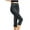 Black##1, variant on Jsaierl Capri Leggings Women Casual Elastic Waist Capri Shorts Petite Silm Fit Drawstring Skimmer Capris Yoga Print Stretch Capris Womens Plus Size Capris