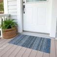 thumbnail image 6 of Addison Rugs Chantille Indoor/Outdoor Transitional Stripes Blue Washable Rectangle Rug, 1'8" x 2'6", 6 of 6