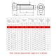 thumbnail image 4 of M4 DIN912-A2 Tornillo Allen Tornillos hexagonales Tornillos hexagonales Tornillo hexagonal M4 * 40 MABOTO Tornillo, 4 of 7