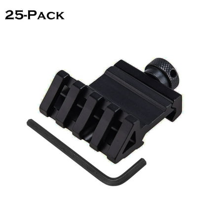 25-Pack 45 Degree Angle Offset Picatinny Weaver Tactical Accessory Rail (Best Scope Rings For The Money)