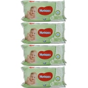 Huggies Baby Wipes Natural Care with Aloe Vera, 56 Count Pack of 4