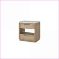 thumbnail image 3 of Two Drawer Rope Front Nightstand with USB Charging Port, 3 of 5
