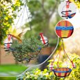 thumbnail image 4 of Fiudx Comedero para Colibríes, Jarras de Vidrio Soplado, Cesta Colgante Decorativa, para Plantas con Flores, Fácil de Limpiar, Ideal para Jardín, Ideal para Toda La Familia, Incluye 1 Comedero., 4 of 4