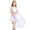 C199 White, variant on CONZONE Halloween Outfit For Girls Hallowmas Ancient Dress Set Dress Up Clothes For Kids Elegant Festival Stage Performance Outfits Size 4-6 Years White