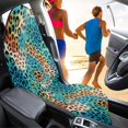thumbnail image 3 of Garronmavis Leopard Front Car Seat Towel Cover Sweat Protection for Sports Workout Use Easy Installation Water-Resistant Stain Resistant Universal Fit for Cars SUV Trucks Sedan Van, 3 of 8