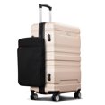 thumbnail image 6 of Luggage Suitcase Sets Expandable ABS Durable Suitcase Sets 4 Spinner Wheels TSA Lock 3pcs Clearance Luggage Set 20''24''28'' Orange, 6 of 10
