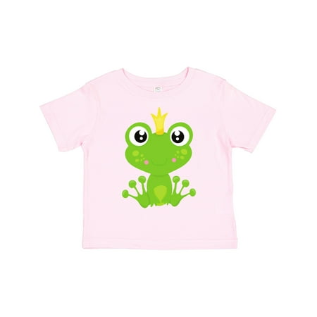 

Inktastic Cute Frog Green Frog Frog Prince Crown Gift Toddler Boy or Toddler Girl T-Shirt