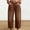 Brown, variant on Women's Cropped Wide Leg Denim Jeans, High‑rise Button‑Zip Fly, Large Patch Pockets, Solid‑dyed Tone, Clean Straight‑hem Durable Denim for Daily Weekend Activities, Tall Jeans for Women Army Green XL