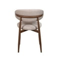thumbnail image 5 of New Classic Furniture Royce Metal and Fabric Side Chair in Toast (Set of 6), 5 of 6