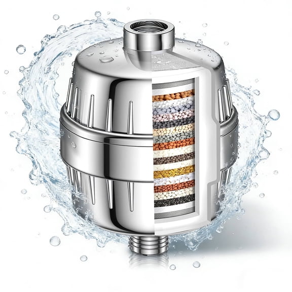 SUIXINEYI Shower Filter 20 Stages High Pressure Output Shower Filter for Hard Water Shower Water Filter