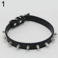 thumbnail image 2 of Cheers Collier Ajustable en Faux Cuir avec Rivets et Clous pour Chiot Chat Chien, 2 of 6