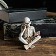 thumbnail image 4 of Skeleton Character Reading A Book Modelling Resin Ornaments Halloween Personalised Crafts, 4 of 8