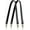 Black, variant on Genuine Leather Purse Strap Sewing Canvas Replacement Handbag Shoulder Bag 2 Pcs