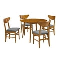 thumbnail image 6 of Landon 5Pc Round Dining Set Acorn - Table & 4 Wood Back Chairs, 6 of 7