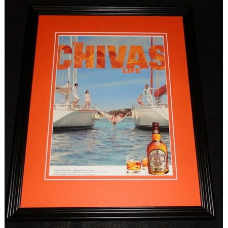 2005 Chivas Regal Scotch Whisky Framed 11x14 ORIGINAL Advertisement